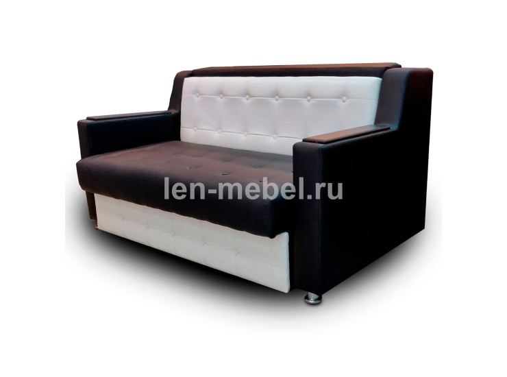 Диван выкатной Монако бежевый / черный 140 см (8239)