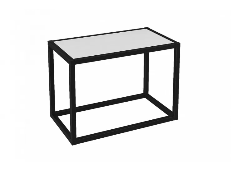 Полка Лофт ПМГ-Л 500 черная / белая Полка Лофт ПМГ-Л 500 черная / белая