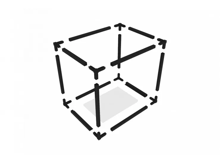 Полка Лофт ПМГ-Л 600 черная / белая Полка Лофт ПМГ-Л 600 черная / белая