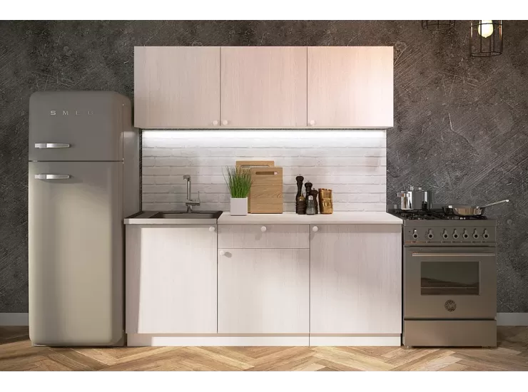 Кухня Ронда 1.8м ЛДСП ясень анкор Кухня Ронда 1.8м ЛДСП ясень анкор