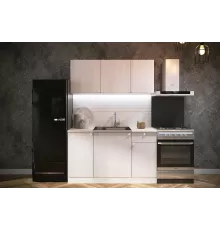 Кухня Ронда 1.4м ЛДСП ясень анкор