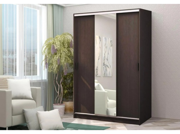 Шкаф-купе Альянс 1,5 венге 150х60х220 см (10343) Шкаф-купе Альянс 1,5 венге 150х60х220 см (10343)