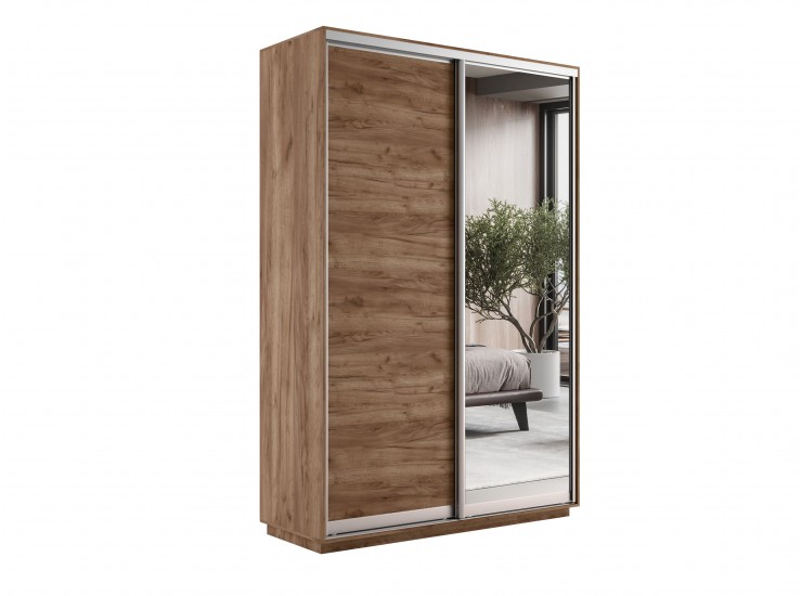Шкаф-купе 2-х дверный Экспресс Крафт табачный 120х45х240 см (11036) Шкаф-купе 2-х дверный Экспресс Крафт табачный 120х45х240 см (11036)