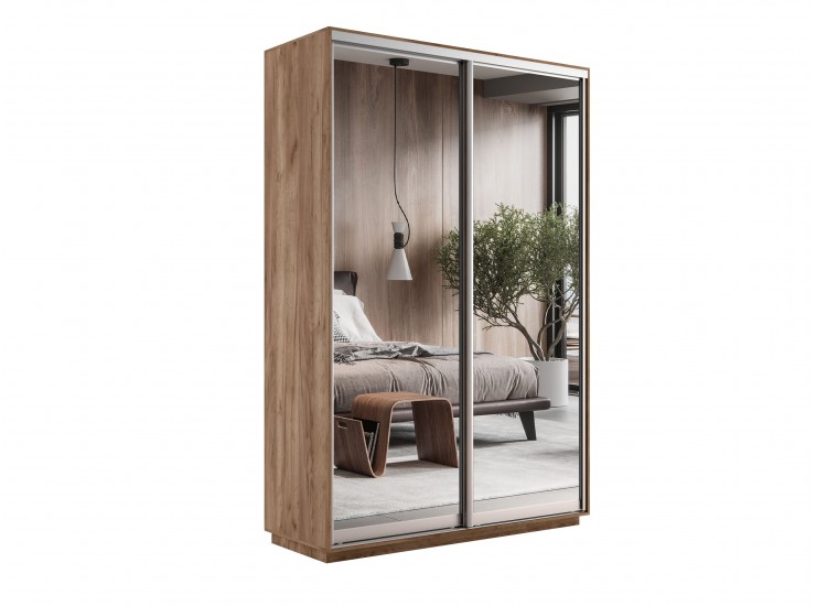 Шкаф-купе 2-х дверный Экспресс Крафт табачный 160х45х240 см (13998) Шкаф-купе 2-х дверный Экспресс Крафт табачный 160х45х240 см (13998)