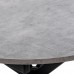 Стол обеденный SILVER D100 раскладной, бетон чикаго тёмно-серый