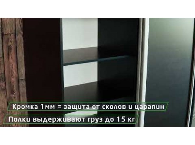 Шкаф-купе 2-х дверный Экспресс Венге 140х60х240 см (10842)